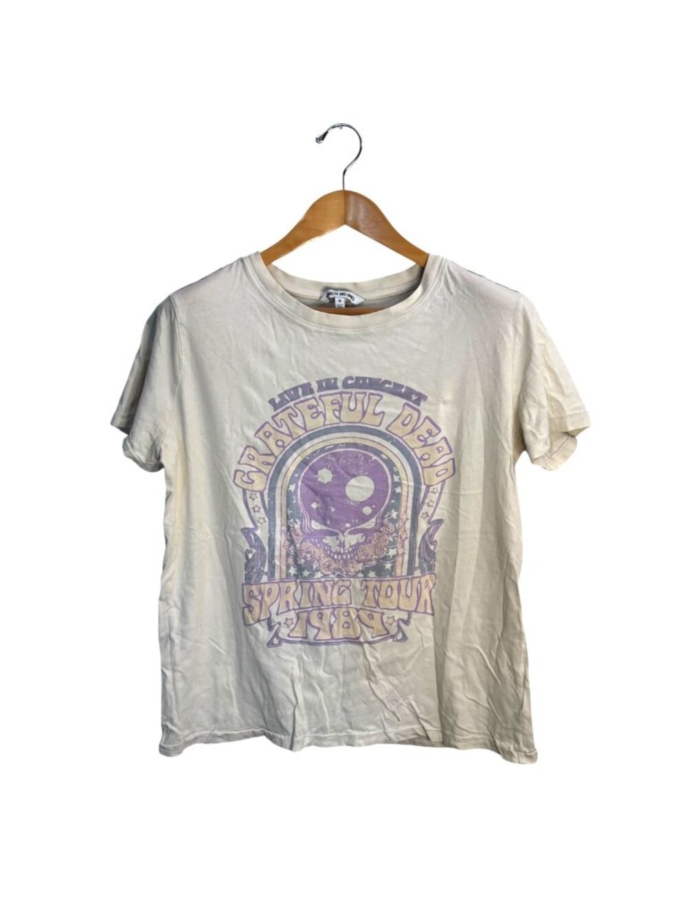 Grateful Dead Spring Tour 1989 Graphic Band Tee T-Shirt M Elizabeth and James